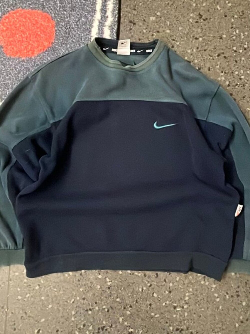 True Vintage Nike golf Colorblock Crewneck Sweatshirt L